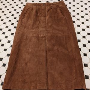 Vintage suede skirt